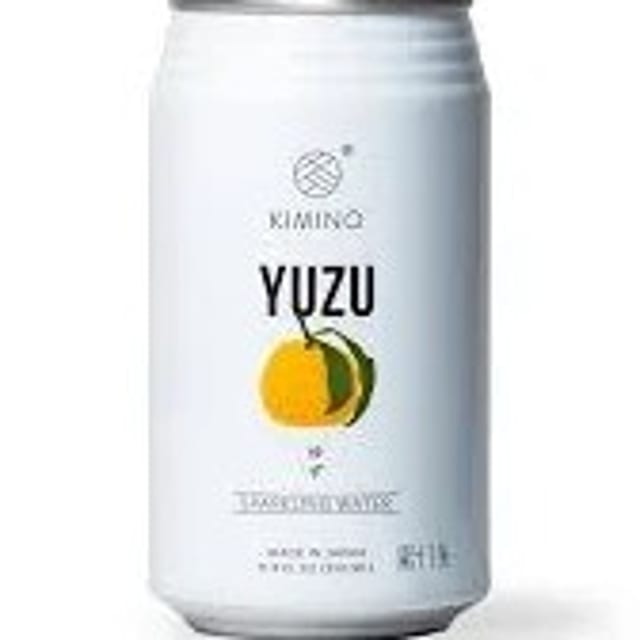 Kimino Yuzu Canned Sparkling Water.