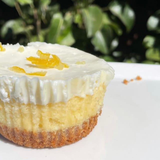 Yuzu Cheesecake (Contains Gluten).