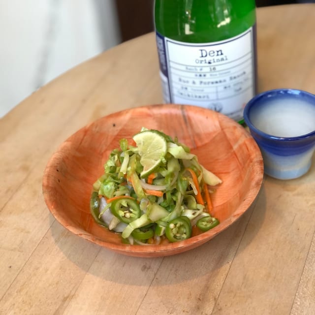 Spicy Cabbage Sunomono (GF).
